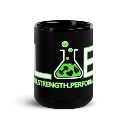 The Lab Black Glossy Mug